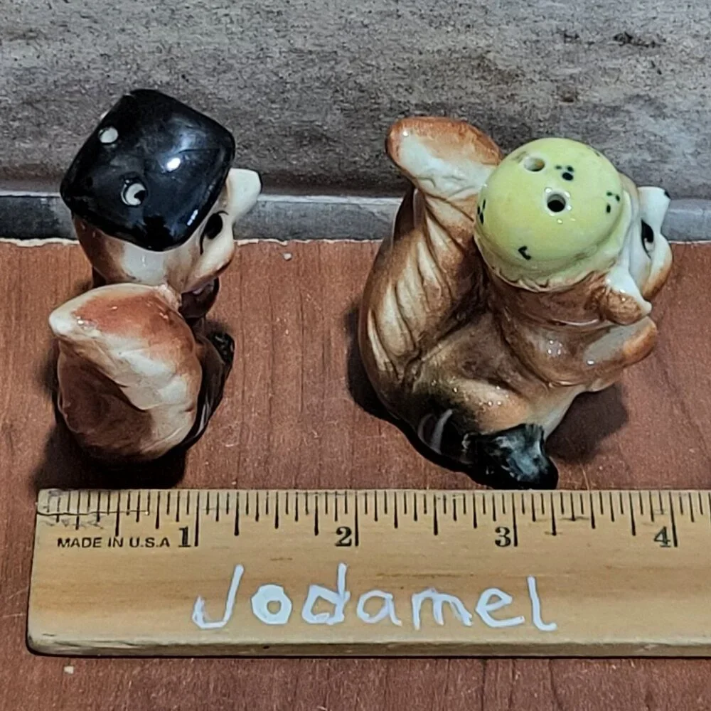 Professor and Mrs Squirrel Vintage Salt & Pepper Shakers